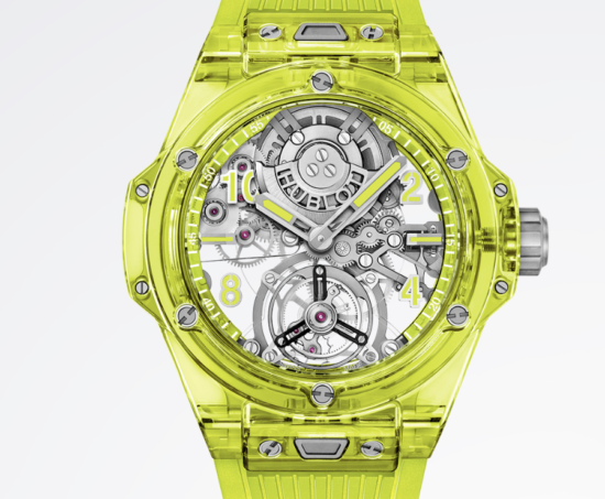 SAXEM, ACT II: THE BIG BANG TOURBILLON AUTOMATIC NOW IN NEON YELLOW SAXEM 