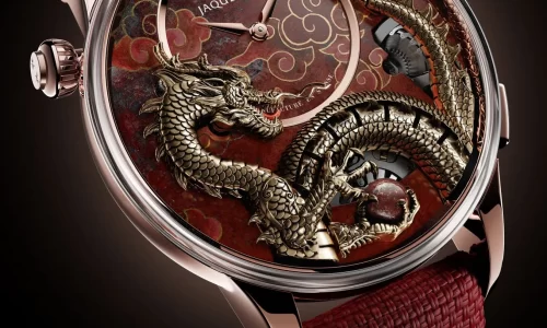 Imperial Dragon Automaton Red Gold Watch