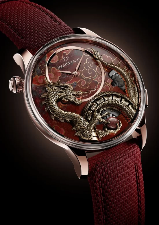 JAQUET DROZ PAYS TRIBUTE TO CHINESE CULTURE’S MOST SACRED CREATURE: IMPERIAL DRAGON AUTOMATON RED GOLD – CUPRITE