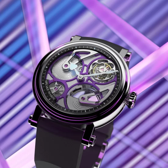 The Openworked Tourbillon Ultra-Violet: SPEAKE MARIN