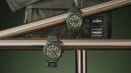 ZENITH X PORTER PILOT COLLECTION IN KHAKI CERAMIC