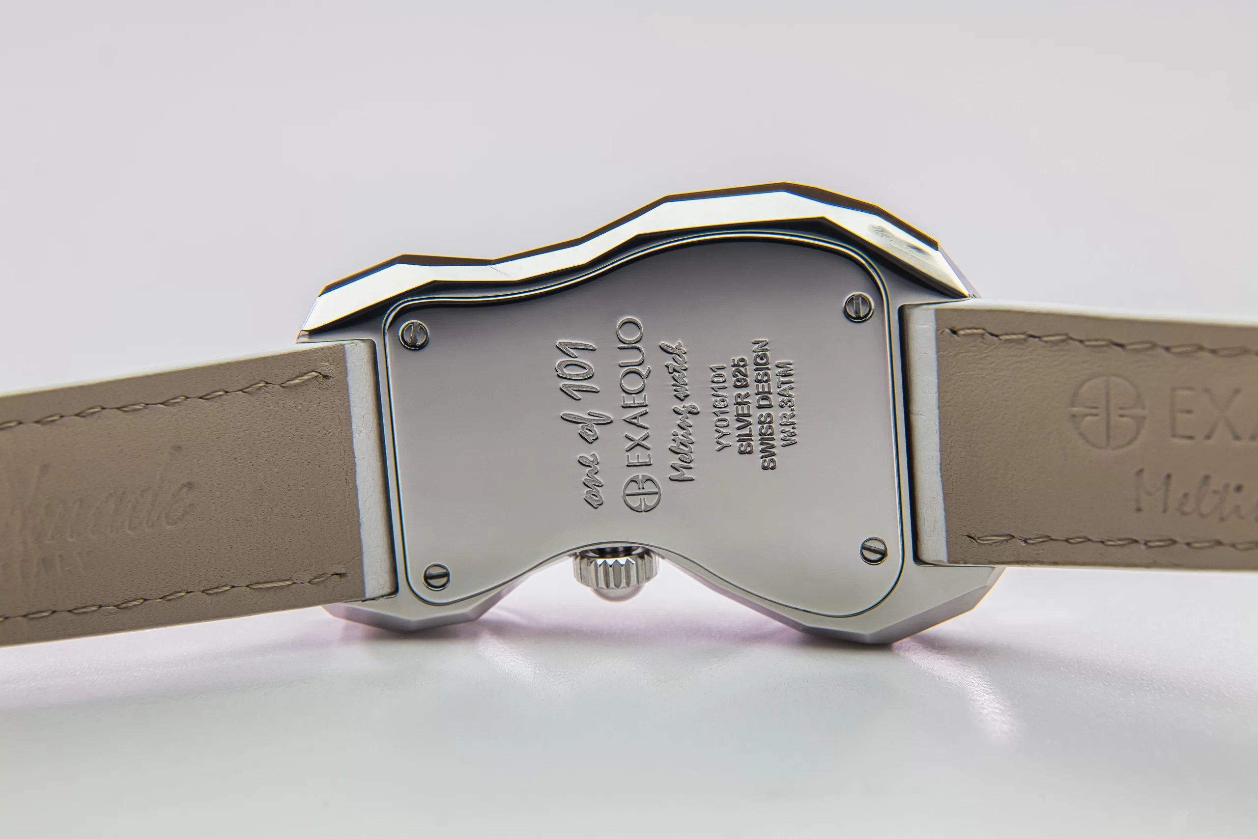 Black dial Polyhedron limited edition close-up