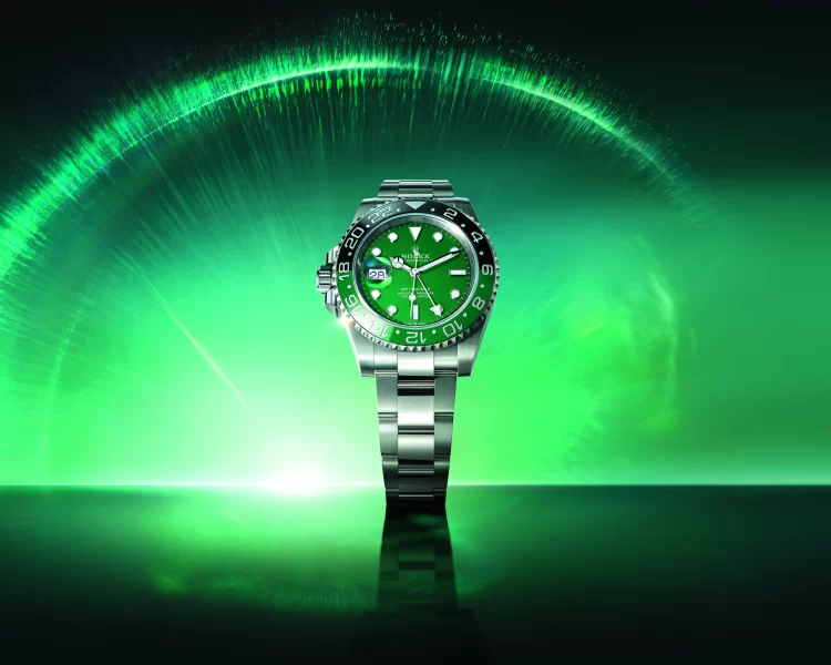 Rolex GMT-Master II green Cerachrom dial watch