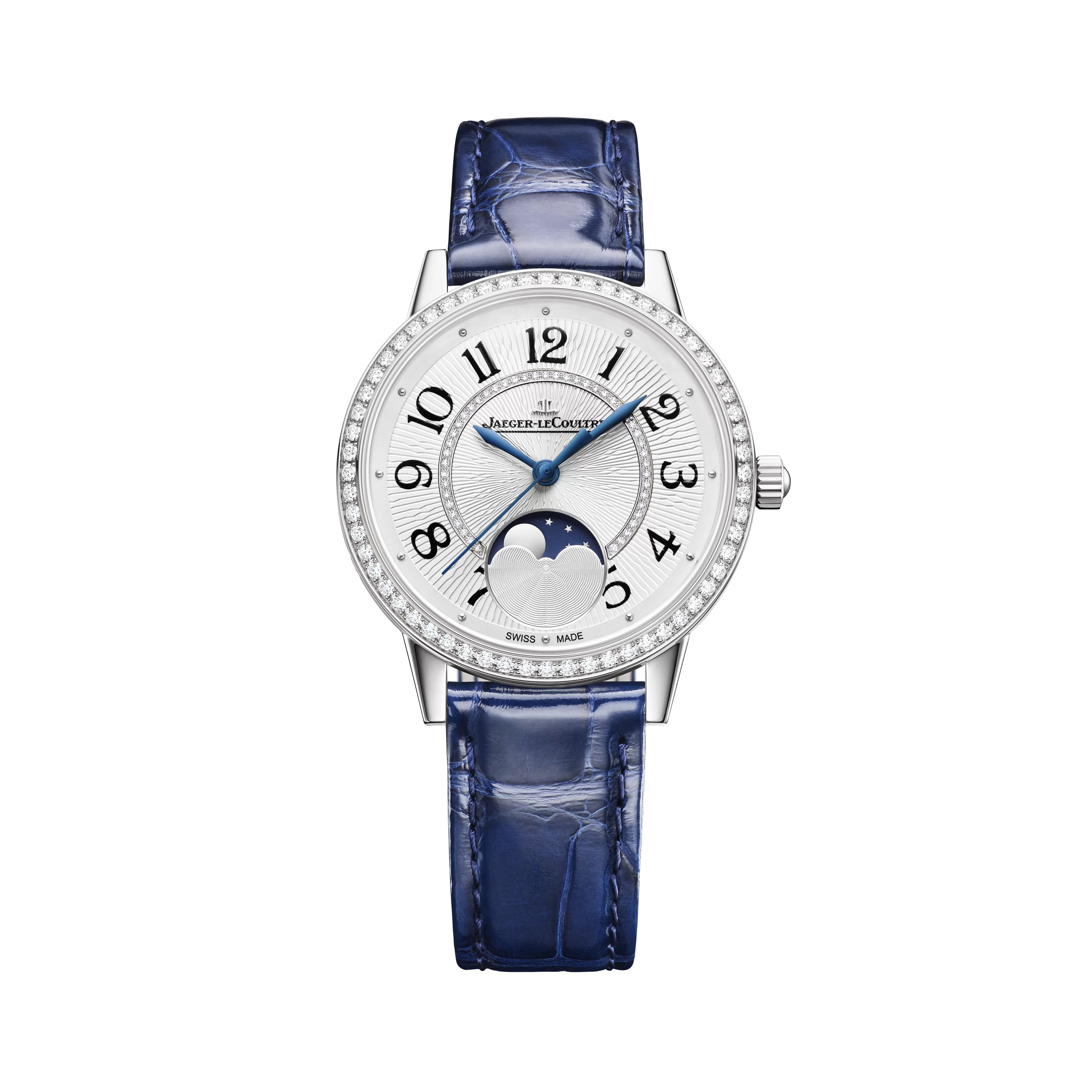 Luxury women’s watch on leather strap