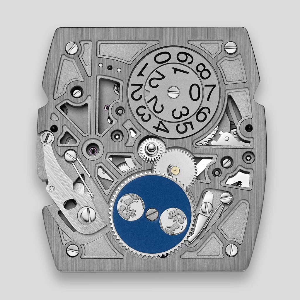 HUB1770 self-winding skeleton moonphase calibre inside the Hublot Spirit of Big Bang Impact collection
