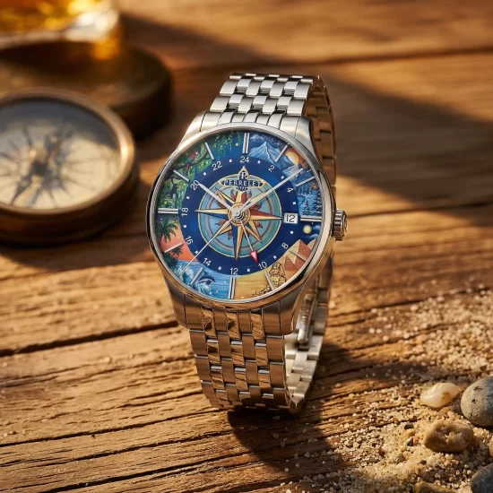 Perrelet Weekend GMT Atlas: A Hand-Painted Limited Edition Celebrating the Spirit of Travel